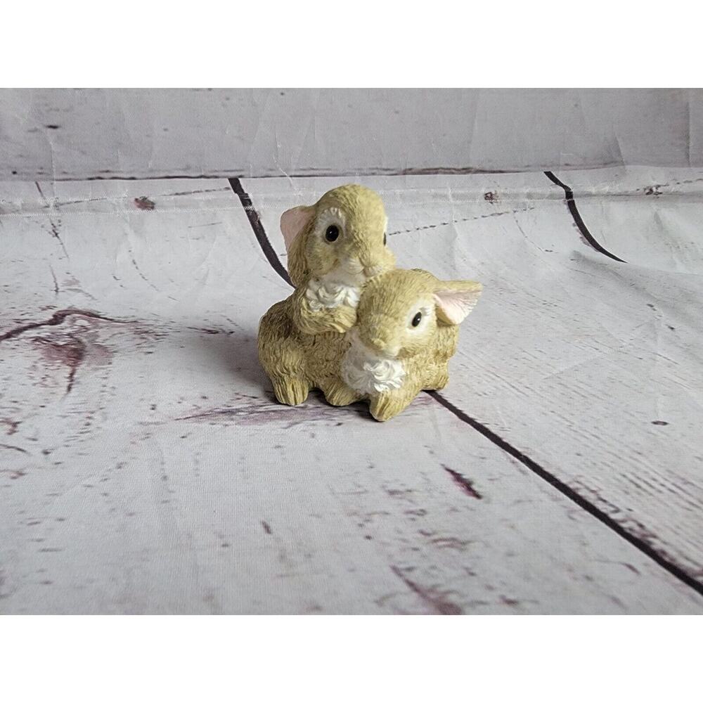 Nature's Friends 1993 Summit Collection Bunnie Figures Easter Decor Springtime